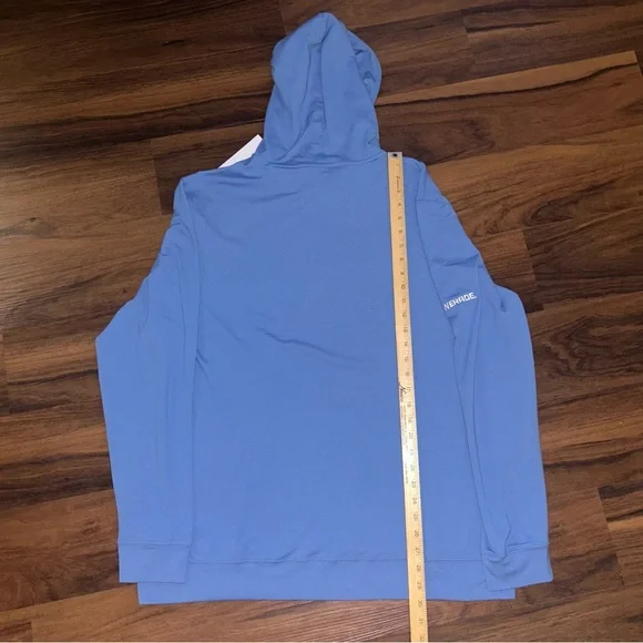 NWT Rhoback Hoodie Mens XL Ice Blue Hesi Performance Pullover Golf Powerade - Picture 7 of 8